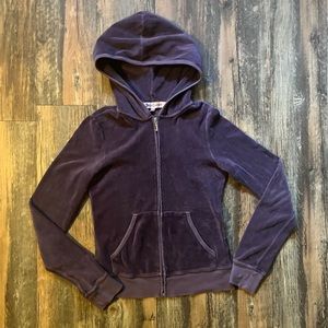 Purple Juicy Couture Velour Track Jacket